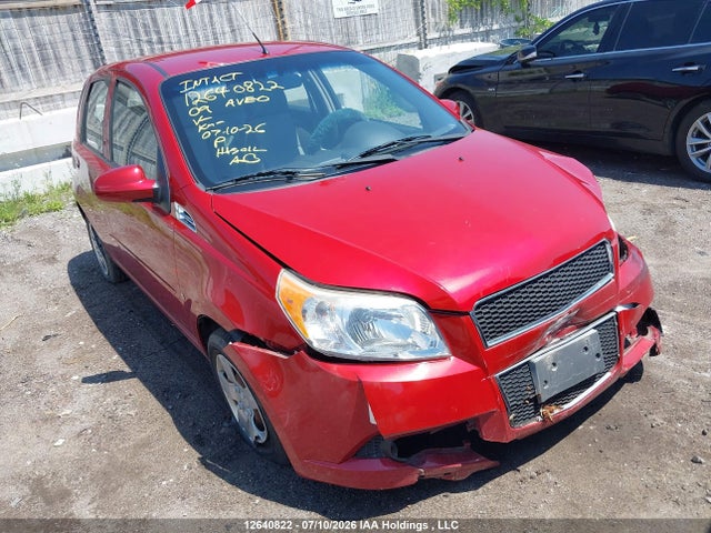 2009 Chevrolet Aveo Ls მანქანა იყიდება აუქციონზე, vin: KL1TV65EX9B401375, აუქციონის ნომერი: 12640822
