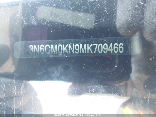 Aukcja sprzedaży 2021 Nissan Nv200 S/sv, vin: 3N6CM0KN9MK709466, numer aukcji: 12640829