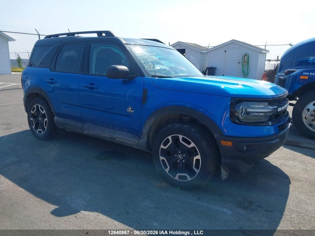 Продажа на аукционе авто 2022 Ford Bronco Sport Outer Banks, vin: 3FMCR9C6XNRD97226, номер лота: 12640867