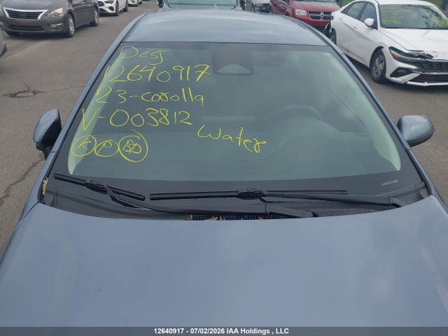 2023 Toyota Corolla Le/se/night Shade მანქანა იყიდება აუქციონზე, vin: JTDBDMHE1P3003812, აუქციონის ნომერი: 12640917