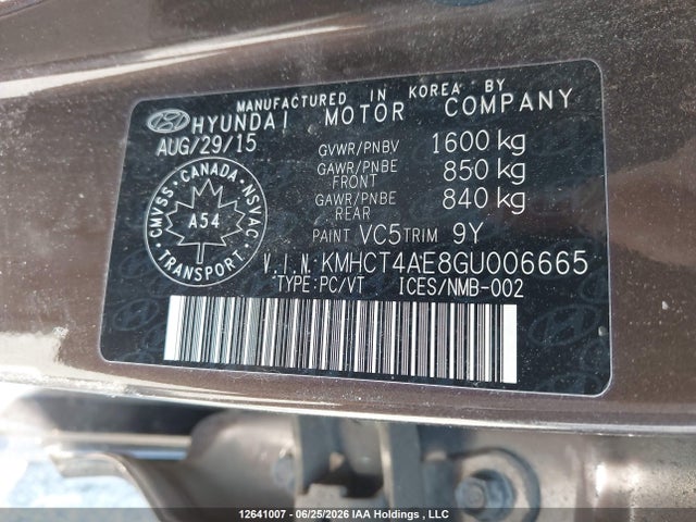 Hyundai Accent 2016 KMHCT4AE8GU006665 Image 18