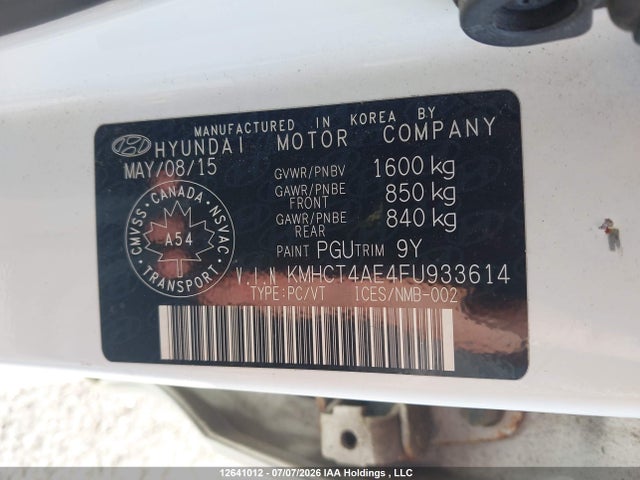 Hyundai Accent 2015 KMHCT4AE4FU933614 Image 17