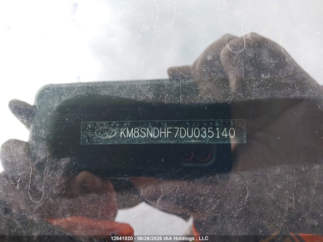 12641020 :رقم المزاد ، KM8SNDHF7DU035140 vin ، 2013 Hyundai Santa Fe Xl Limited مزاد بيع
