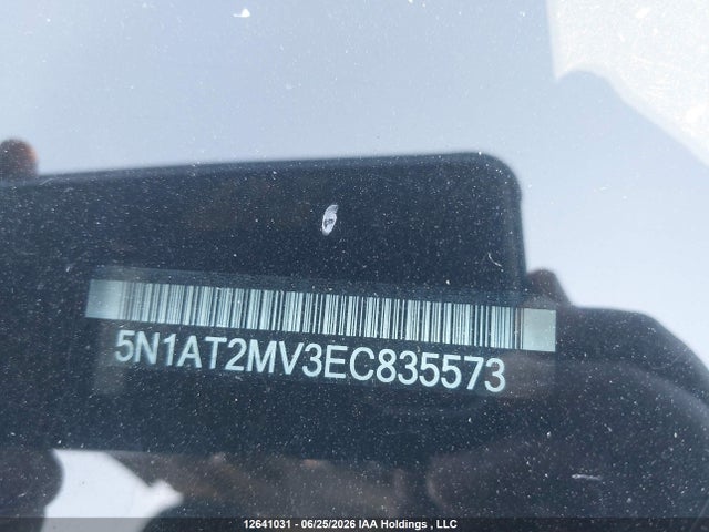 2014 Nissan Rogue S/sl/sv მანქანა იყიდება აუქციონზე, vin: 5N1AT2MV3EC835573, აუქციონის ნომერი: 12641031