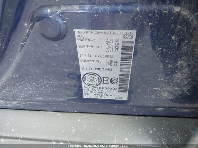 Nissan Rogue Sv/sl 2018 5N1AT2MV6JC809303 Image 22