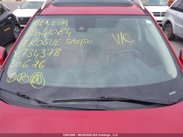 Продажа на аукционе авто 2017 Nissan Rogue S/sl Platinum/sv, vin: 5N1AT2MV9HC734378, номер лота: 12641084