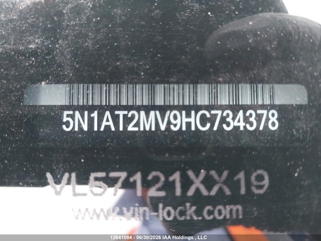 Продажа на аукционе авто 2017 Nissan Rogue S/sl Platinum/sv, vin: 5N1AT2MV9HC734378, номер лота: 12641084