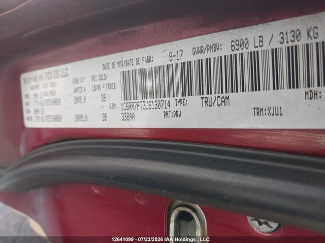 RAM 1500 Longhorn 2018 1C6RR7PT3JS130714 Image 9