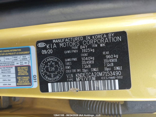 KIA Seltos Sx Turbo 2021 KNDETCA20M7153490 Image 9