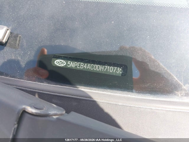 Aukcja sprzedaży 2013 Hyundai Sonata Gl, vin: 5NPEB4AC0DH710735, numer aukcji: 12617177