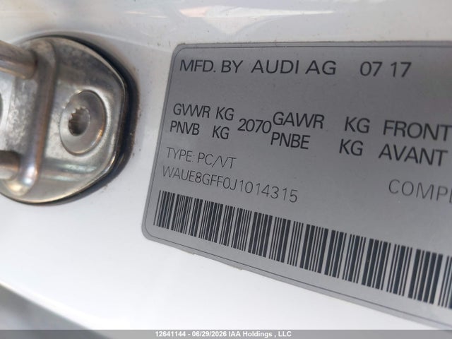 Audi A3 Progressiv 2018 WAUE8GFF0J1014315 Image 9