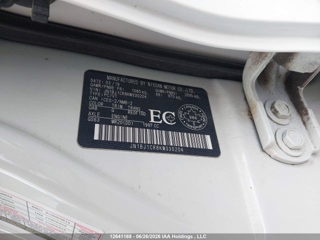 Aukcja sprzedaży 2019 Nissan Qashqai S/sl/sv, vin: JN1BJ1CR8KW330204, numer aukcji: 12641169