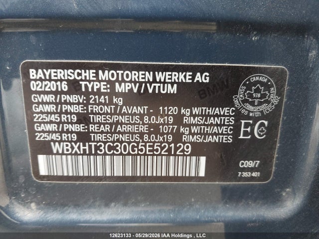 Aukcja sprzedaży 2016 Bmw X1 Xdrive28i, vin: WBXHT3C30G5E52129, numer aukcji: 12623133
