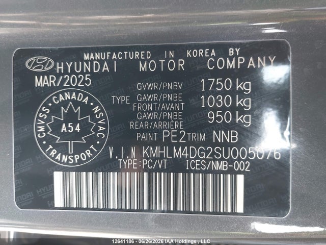 Hyundai Elantra Preferred With Tech Package 2025 KMHLM4DG2SU005076 Image 9
