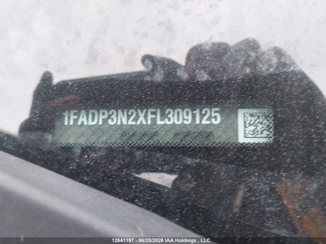 12641197 :رقم المزاد ، 1FADP3N2XFL309125 vin ، 2015 Ford Focus Titanium مزاد بيع