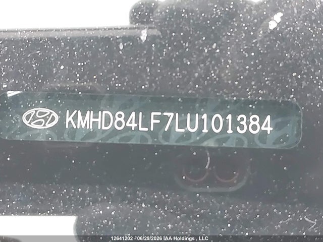 12641202 :رقم المزاد ، KMHD84LF7LU101384 vin ، 2020 Hyundai Elantra Sel/value/limited مزاد بيع