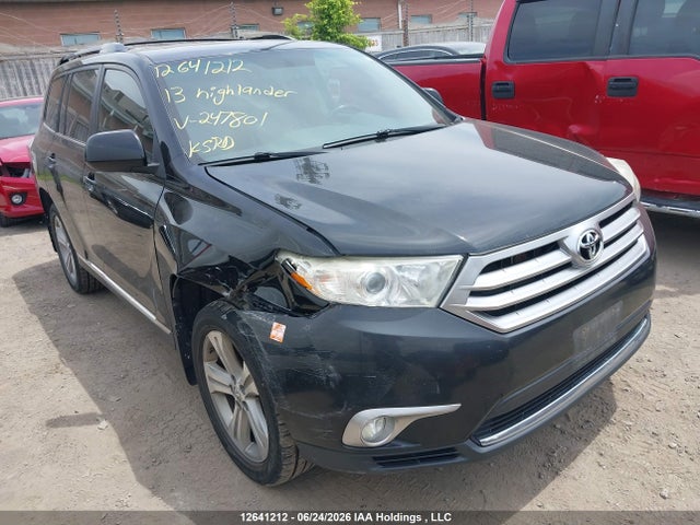 2013 Toyota Highlander მანქანა იყიდება აუქციონზე, vin: 5TDBK3EH9DS247801, აუქციონის ნომერი: 12641212