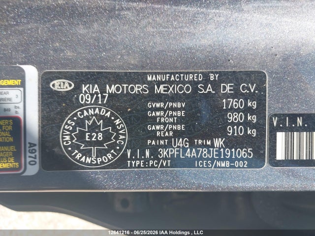 KIA Forte Lx/s 2018 3KPFL4A78JE191065 Image 9
