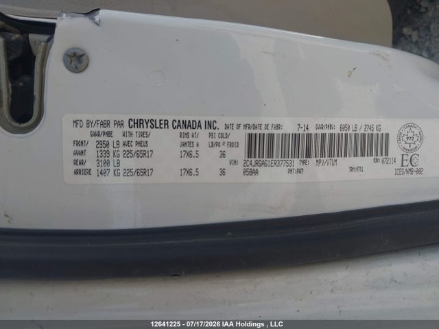 12641225 :رقم المزاد ، 2C4JRGAG1ER377531 vin ، 2014 Ram Tradesman مزاد بيع