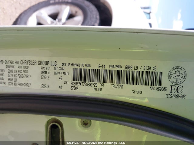 Продажа на аукционе авто 2014 Ram 1500 St, vin: 3C6RR7KT7EG282726, номер лота: 12641227