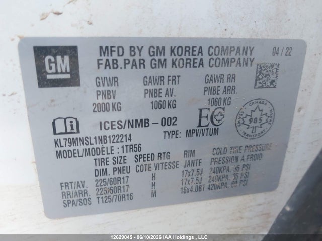 Chevrolet Trailblazer Ls 2022 KL79MNSL1NB122214 Image 19