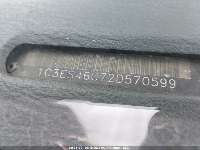 Продажа на аукционе авто 2002 Chrysler Neon Le, vin: 1C3ES46C72D570599, номер лота: 12633172