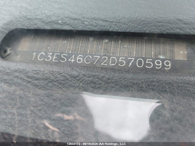 Продажа на аукционе авто 2002 Chrysler Neon Le, vin: 1C3ES46C72D570599, номер лота: 12633172