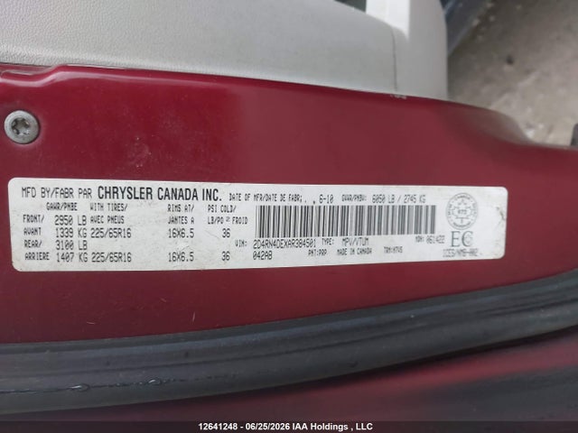 Продаж на аукціоні авто 2010 Dodge Grand Caravan Se, vin: 2D4RN4DEXAR384501, номер лоту: 12641248