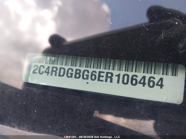 2014 Dodge Grand Caravan Se/sxt მანქანა იყიდება აუქციონზე, vin: 2C4RDGBG6ER106464, აუქციონის ნომერი: 12641281