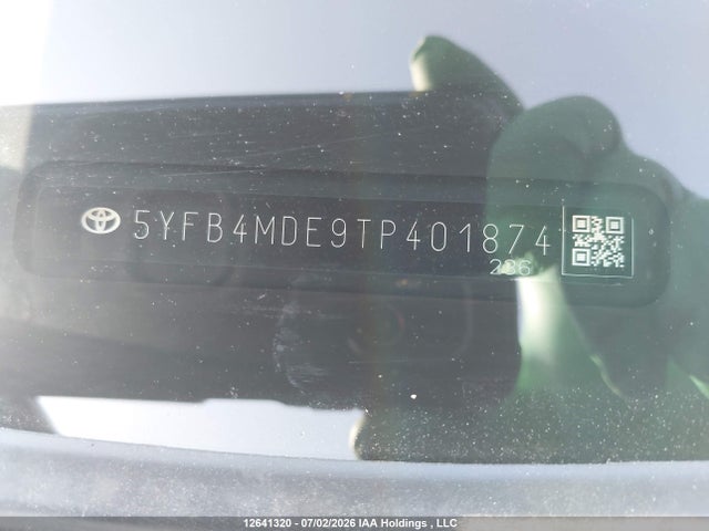 Aukcja sprzedaży 2026 Toyota Corolla, vin: 5YFB4MDE9TP401874, numer aukcji: 12641320