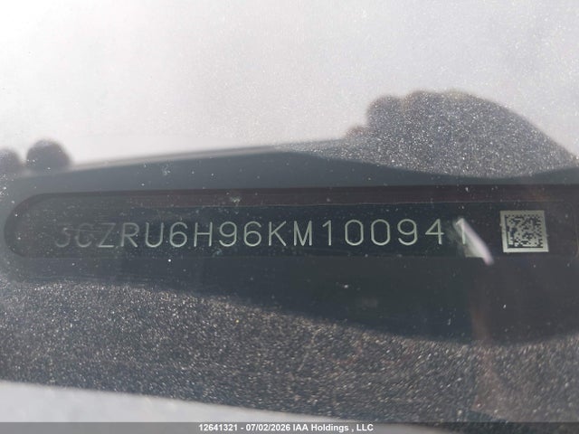 12641321 :رقم المزاد ، 3CZRU6H96KM100941 vin ، 2019 Honda Hr-v Touring مزاد بيع