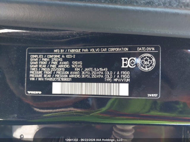 Volvo Xc90 R Design 2014 YV4952CT5E1696931 Image 9