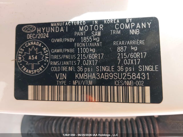 Hyundai Kona 2025 KM8HA3AB9SU258431 Image 19