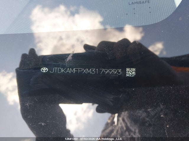 2021 Toyota Prius Prime მანქანა იყიდება აუქციონზე, vin: JTDKAMFPXM3179993, აუქციონის ნომერი: 12641360
