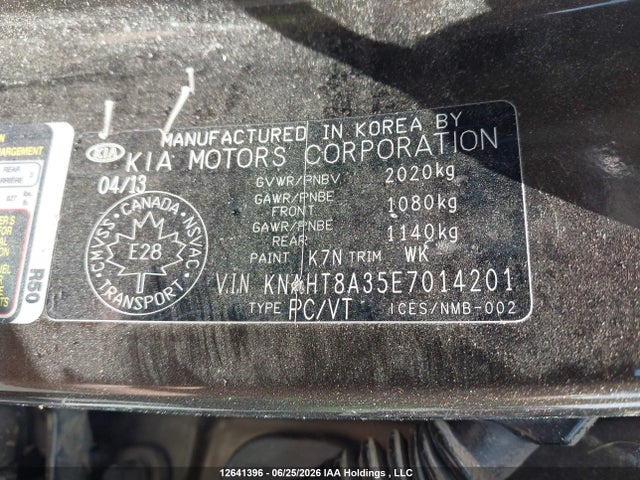 Продаж на аукціоні авто 2014 Kia Rondo, vin: KNAHT8A35E7014201, номер лоту: 12641396