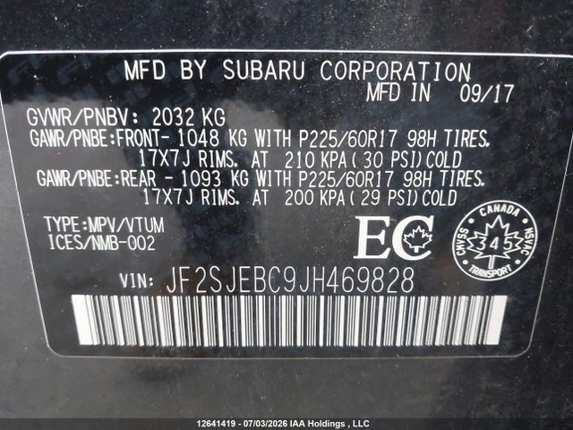 Subaru Forester 2.5i 2018 JF2SJEBC9JH469828 Image 19