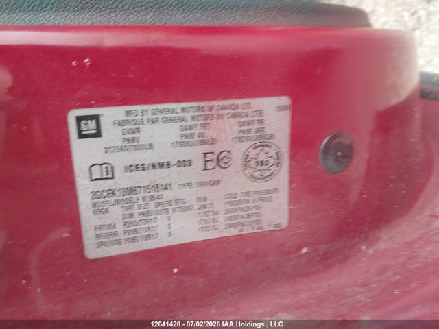 Aukcja sprzedaży 2007 Chevrolet Silverado K1500 Crew Cab, vin: 2GCEK13M671516141, numer aukcji: 12641428