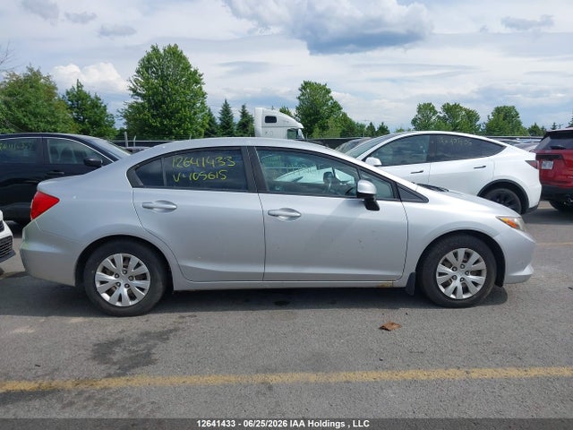 Продажа на аукционе авто 2012 Honda Civic Lx, vin: 2HGFB2F47CH105615, номер лота: 12641433