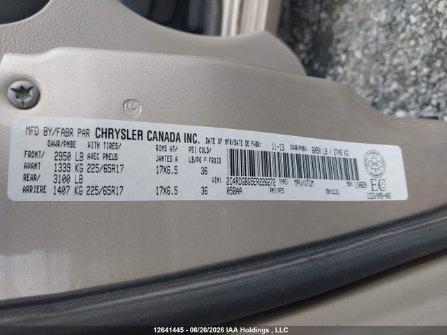 Dodge Grand Caravan Se 2014 2C4RDGBG5ER226272 Image 9
