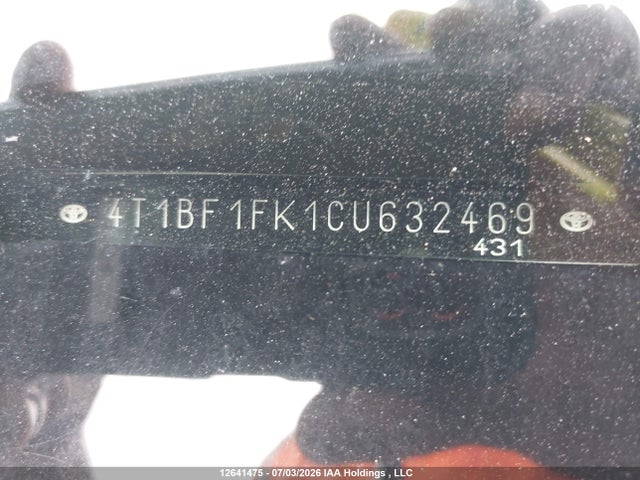 Продаж на аукціоні авто 2012 Toyota Camry Le, vin: 4T1BF1FK1CU632469, номер лоту: 12641475