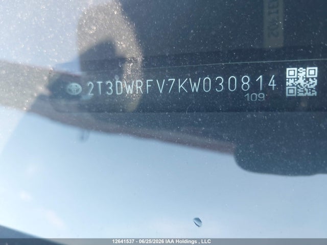 2T3DWRFV7KW030814 Toyota Rav4 Limited