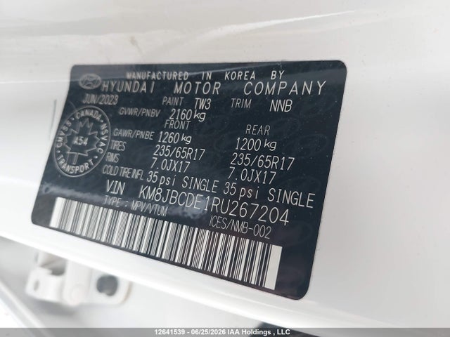 Продаж на аукціоні авто 2024 Hyundai Tucson Sel, vin: KM8JBCDE1RU267204, номер лоту: 12641539