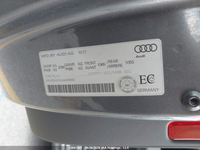 Audi A5 Prestige 2018 WAURNAF55JA049382 Image 9