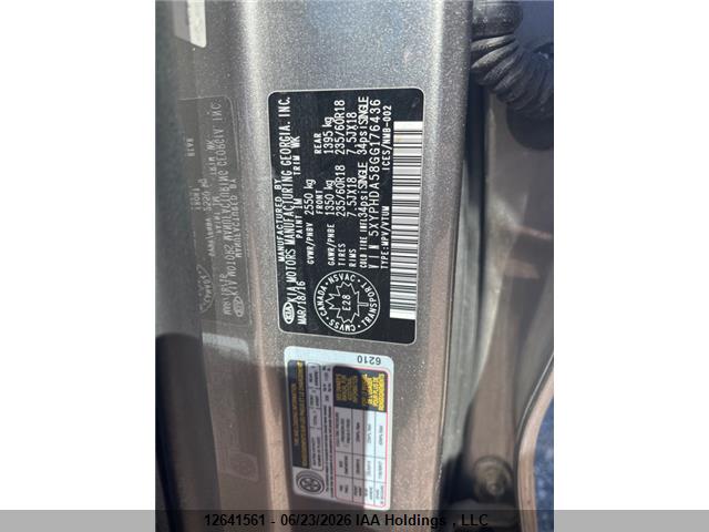 KIA SORENTO EX 2016 5XYPHDA58GG176436 Image 9