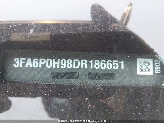 Продажа на аукционе авто 2013 Ford Fusion Se, vin: 3FA6P0H98DR186651, номер лота: 12641628