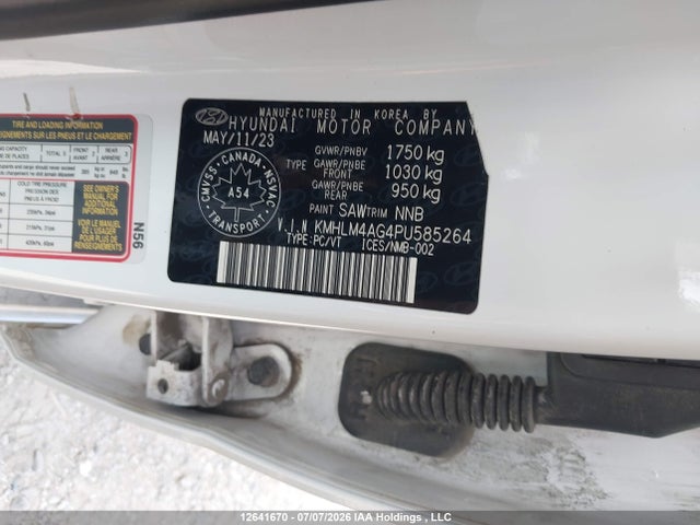 Hyundai Elantra Preferred Ivt 2023 KMHLM4AG4PU585264 Image 9