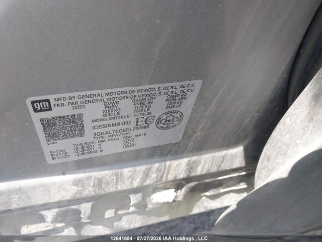 Продажа на аукционе авто 2024 Gmc Terrain Sle, vin: 3GKALTEG5RL200590, номер лота: 12641684