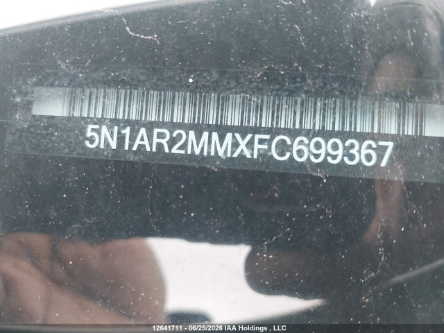 12641711 :رقم المزاد ، 5N1AR2MMXFC699367 vin ، 2015 Nissan Pathfinder S/sv/sl/platinum مزاد بيع