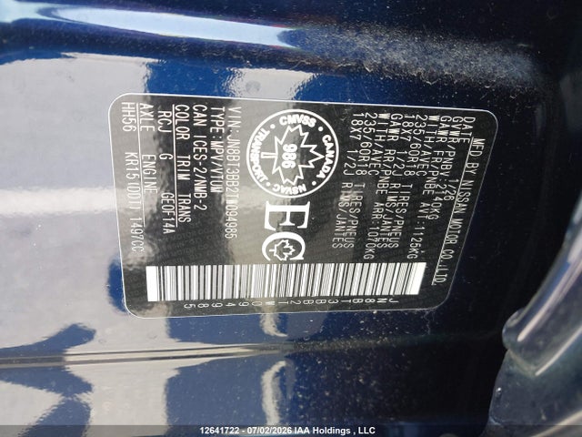 Aukcja sprzedaży 2026 Nissan Rogue Sv, vin: JN8BT3BB2TW094985, numer aukcji: 12641722