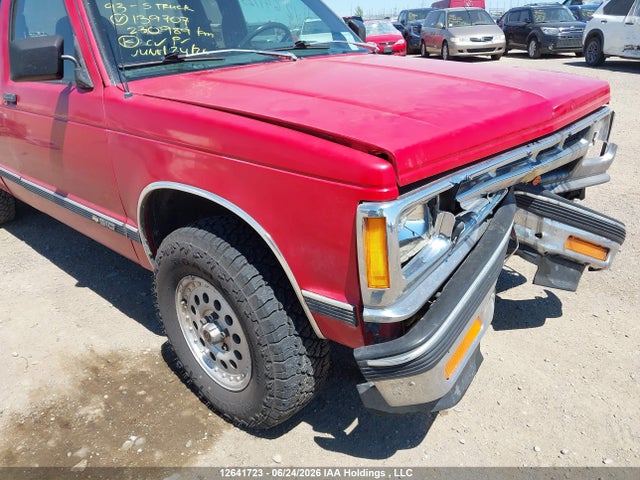 1993 Chevrolet S Truck S10 მანქანა იყიდება აუქციონზე, vin: 1GCCT19Z3P0139707, აუქციონის ნომერი: 12641723